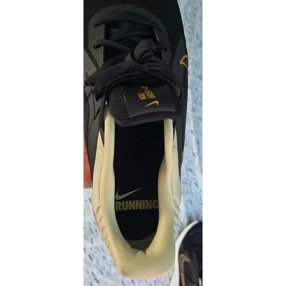 Nike Quest 5 Men Running Shoes Black Gold Size 14‎ DD0204 301